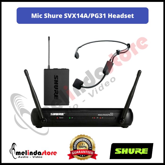 Microphone Wireless Shure SVX14A/PG31 | Wireless Mic Shure Headset